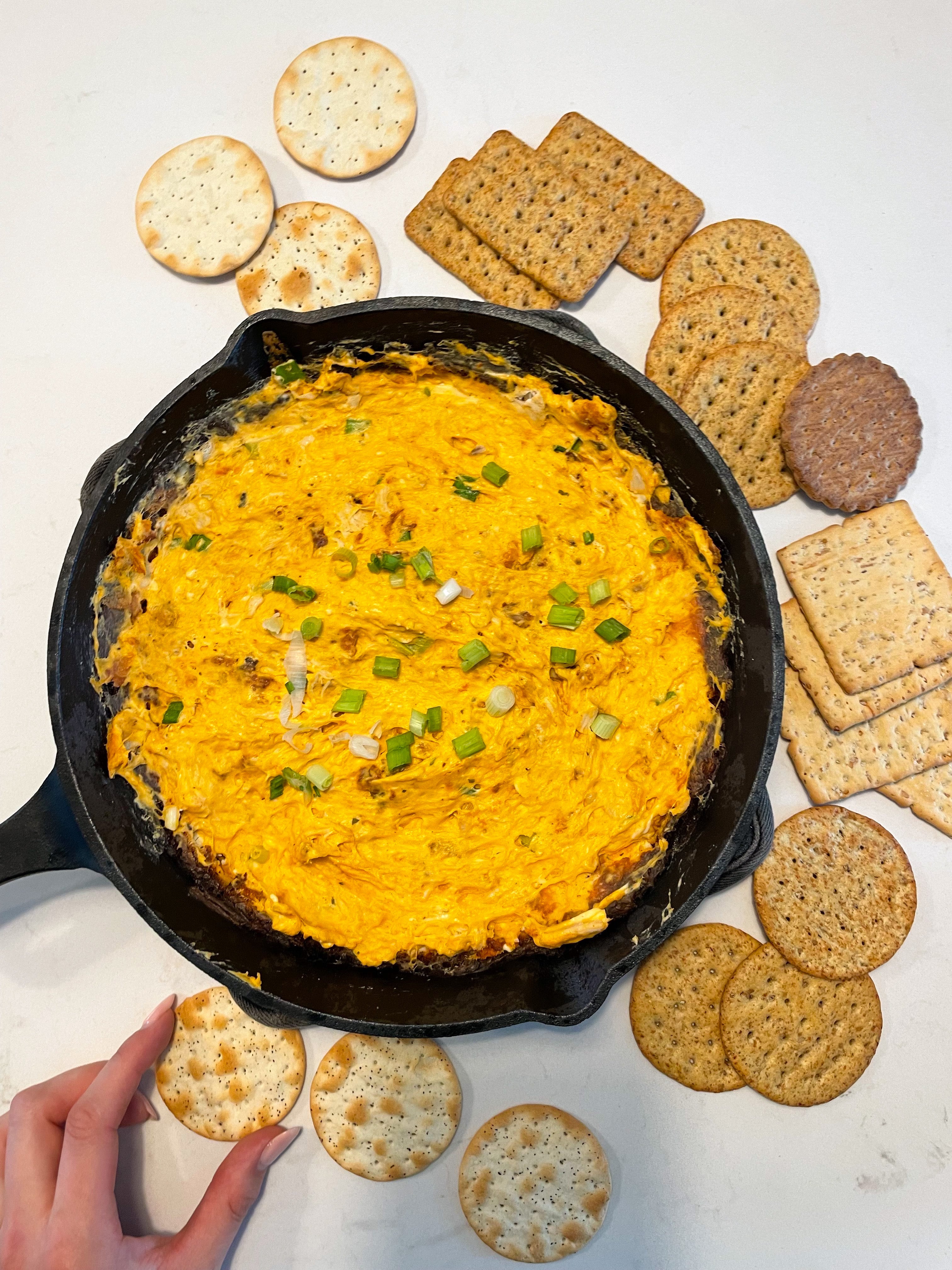 Skillet Buffalo Chicken Dip