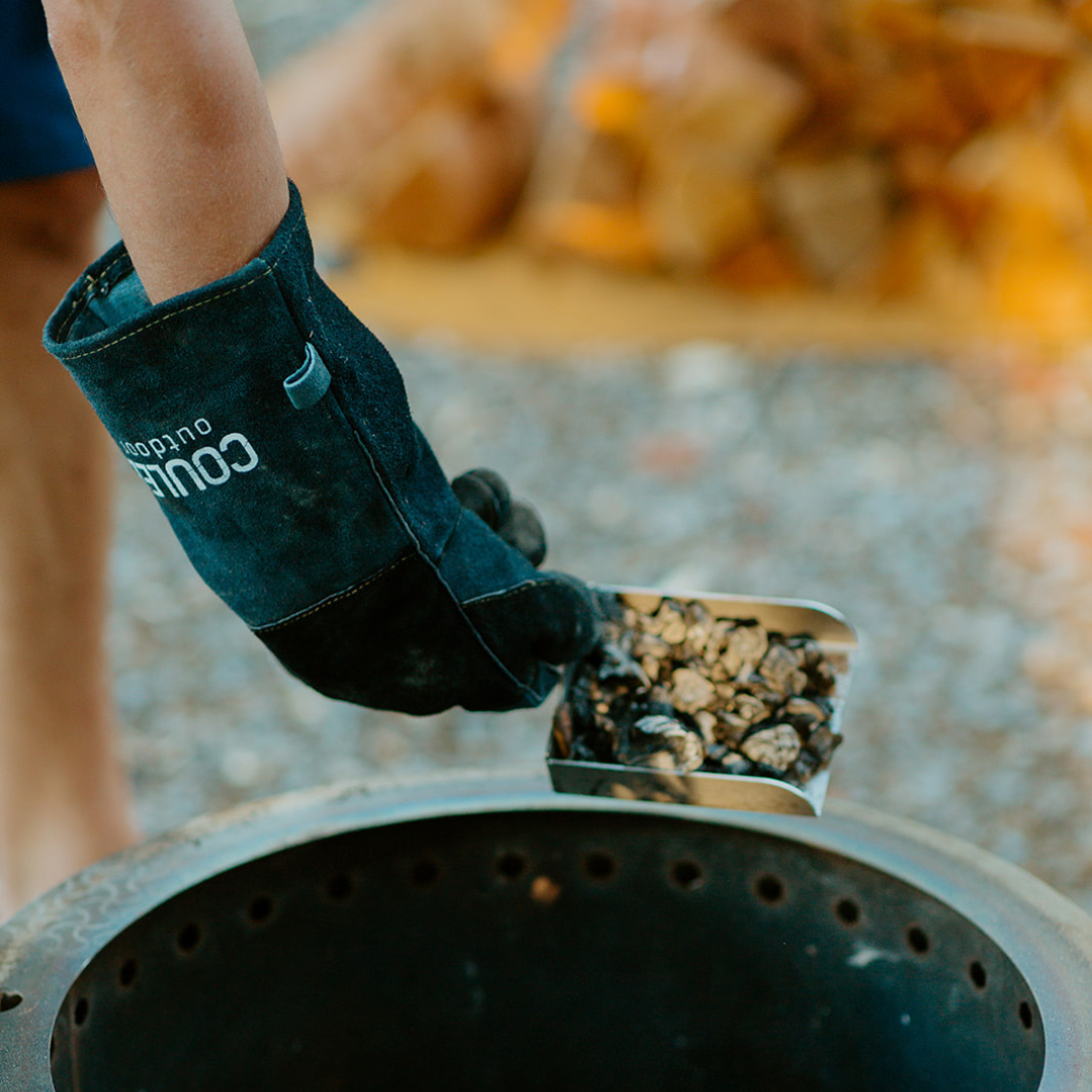 CouleeYard™ 19 Essential Bundle - Smokeless Fire Pit, Spark Screen, Ash Scoop, Fabric Cover